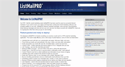 Desktop Screenshot of listmailpro.com